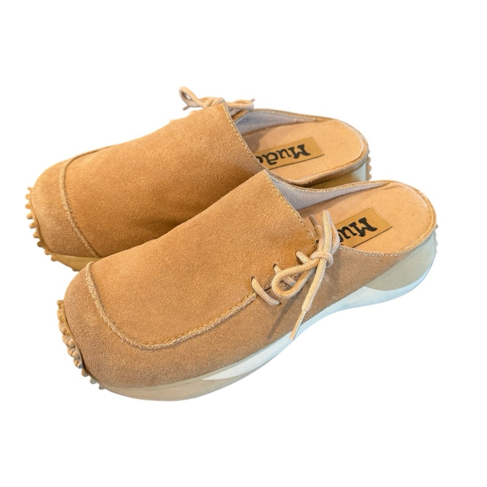 Vintage Mudd Y2K Willi Clog Babydoll Suede Chunky Platform 8.5‎